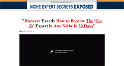 Desktop Screenshot of nicheexpertsecretsexposed.com