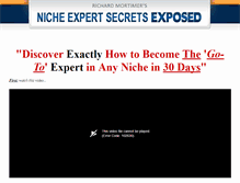 Tablet Screenshot of nicheexpertsecretsexposed.com